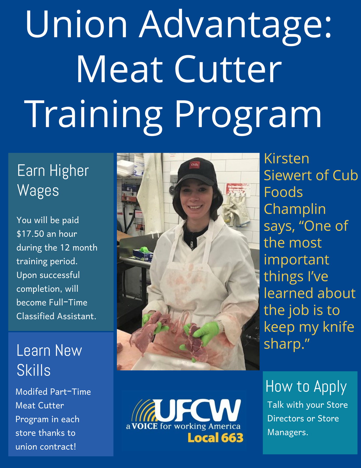 The Union Advantage: Meat Cutter Training Program - UFCW 663
